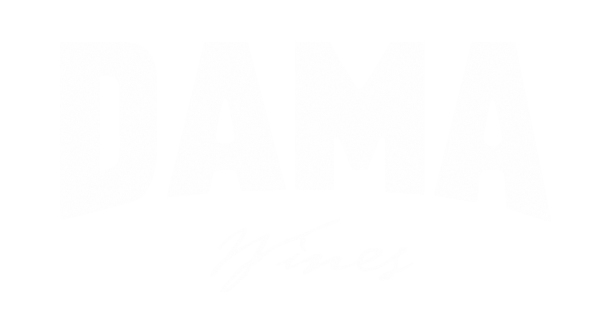 DAMA Wines Scrolled light version of the logo (Link to homepage)